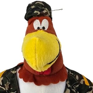 Looney Tunes 14 " Foghorn Leghorn Rooster‎ Stuffed Animal Plush Army Outfit Rare